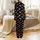 Cousin Crew Holiday Buffalo Plaid Santa Hat Snowflake Sleepwear Satin Pajamas Set - 3