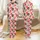 Kids' Whimsical Elephant Mushroom Lollipop Polka Dot Doodle Pattern Bright Red Orange Sky Blue Satin Pajamas Set - 1