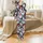 Family & Couples Personalized Penguin Cowboy Hat Plaid Snowflake Flannel Sleepwear Set Satin Pajamas Set - 2