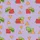 Kids' Cute Anime Style Lavender Purple Geometric Green Turtle Pattern Soft Stretch Pajamas Satin Pajamas Set - 4
