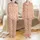 Women's Muted Peach Pink Hearts & Stars Terracotta Print Classic Collar Pajama Set Satin Pajamas Set - 1