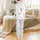 Pajama Party Whimsical Sleep Set: Photo Booth Props, Confetti & Streamers Print Satin Pajamas Set - 3