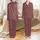 Women's Long Indian Block Print Pajama Set: Crimson Peacock & Botanical Organic Cotton Sleepwear Satin Pajamas Set - 1