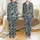Boys' (2-16 Years) Pajama Set Sewing Pattern: Abstract Distressed Botanical - Muted Charcoal Indigo Olive Gold Satin Pajamas Set - 1