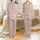 Little One's Whimsical Chalk Drawing Pajamas: Rocket Star Truck Design - Champagne Blush Satin Sleep Set Satin Pajamas Set - 1