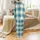Men's Pajama Sewing Pattern: Cozy Plaid Sky Blue & Teal Buffalo Check Loungewear PDF Satin Pajamas Set - 3