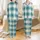 Men's Pajama Sewing Pattern: Cozy Plaid Sky Blue & Teal Buffalo Check Loungewear PDF Satin Pajamas Set - 1