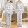 Couples Personalized Matching Pajamas: Quirky Sleep Habit Typographic His & Her Set Satin Pajamas Set - 1