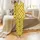 Celestial Enthusiast: Vibrant Lemon Yellow Black Star Moon Seamless Graphic Fashion Accent Satin Short-Sleeve Pajamas Set - 2