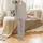 Family Matching Personalized Ribbed Loungewear: Floral Script Name 2-Piece Set Satin Pajamas Set - 2