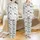 Greyhound Whippet Galgo: Minimalist Italian Greyhound Pattern Bamboo Stretch Bodysuit Satin Pajamas Set - 1