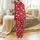 Great Dane XLarge Dog Pajama Pattern: Red Polka Dot Paw Print Digital Download with Zipper - A4/Letter/Poster Print Satin Pajamas Set - 3