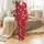 Great Dane XLarge Dog Pajama Pattern: Red Polka Dot Paw Print Digital Download with Zipper - A4/Letter/Poster Print Satin Pajamas Set - 2
