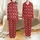 Greyhound Whippet Galgo Dog Fair Isle Christmas Red Geometric Zip Fleece Pajamas Satin Pajamas Set - 1
