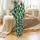 Dog Lover's Christmas Satin Pajamas: Photorealistic Golden Retriever & Santa Hat Emerald Sleep Set Satin Pajamas Set - 2