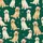 Dog Lover's Christmas Satin Pajamas: Photorealistic Golden Retriever & Santa Hat Emerald Sleep Set Satin Pajamas Set - 4