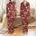 Women's & Pug Lovers Pajamas: Deep Red Christmas Pattern with Santa Hat Pugs & Snowflakes Satin Pajamas Set - 1