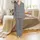 Men's Custom Satin Pajamas: Elegant Script Pattern - Personalized Groom & Groomsmen Sleep Set Satin Pajamas Set - 2