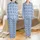 Matching Family & Bridesmaid Rayon Sleepwear: Periwinkle Damask All-Over Print Ensemble Satin Pajamas Set - 1