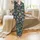 Women's Navy Jungle Animal Print Ultra-Soft Cotton Sleepwear Ensemble: Hand Block Leopard Zebra Bird Design Satin Pajamas Set - 2