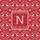 Family Kids Adults Personalized Initial Red Fair Isle Nordic Reindeer Cotton Sleep Set Satin Pajamas Set - 4