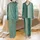 Bridal Party Sage Green Botanical Script Satin Sleep Set: 'Bridesmaid' Leaf Pattern Loungewear Satin Pajamas Set - 1