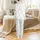 Women's Personalized Gift: Eucalyptus Floral 'Love' Script Silky Short Sleeve Long Pants Sleep Set Satin Pajamas Set - 3