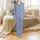 Bridesmaid Personalized Satin Sleep Set: Elegant Floral Script - Custom Short-Sleeve Bridal Loungewear Satin Pajamas Set - 2