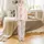 Bridesmaid Blush Rose Peony Lace Satin Ruffle Cami Monogrammed Sleep Set Satin Short-Sleeve Pajamas Set - 2