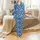 Hanukkah Personalized Pajama Bottoms: Custom Pet Human Face, Royal Blue Menorah & Dreidel Print Satin Pajamas Set - 2