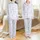 Sleepyhead's Whimsical Periwinkle Doodle All-Over Pattern Satin Short-Sleeve Pajamas Set - 1
