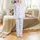 Sleepyhead's Whimsical Periwinkle Doodle All-Over Pattern Satin Short-Sleeve Pajamas Set - 2