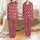 Bridesmaid & Family Satin Sleepwear: Crimson HH Monogram Scroll Dog Pattern Lounge Set Satin Pajamas Set - 1