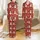 Baby's First Christmas Personalized Whimsical Knitted Snowmen & Santa Hat Pattern Soft Pajamas Satin Pajamas Set - 1