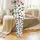 Women's Bernese Mountain Dog Christmas Pajamas Set: Cozy Illustrative Wreath & Santa Hat Print Satin Pajamas Set - 2