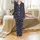 Kids & Family Long Sleeve Pajamas: Navy Numeric Christmas Motif with Holly & Candy Canes - Cozy Sleep Set Satin Pajamas Set - 2