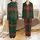 Monogrammed Bridesmaid Dark Forest Green Tartan Plaid Rayon Sleep Set Satin Pajamas Set - 1