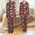 Family Christmas Jumpsuit: Whimsical Maroon Santa Reindeer Gingerbread Pattern Fleece Satin Pajamas Set - 1