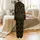Matching Family 2026 New Year's Eve Gold Fireworks Text Pajama Top Satin Pajamas Set - 3