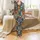 Men's Hawaiian Irezumi Tiger Tattoo Satin Pajamas: Japanese Floral Wave Dragon Sleepwear Satin Pajamas Set - 2