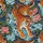 Men's Hawaiian Irezumi Tiger Tattoo Satin Pajamas: Japanese Floral Wave Dragon Sleepwear Satin Pajamas Set - 4