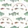 Boys Baby Gone Fishing Whimsical Bass & Trout Pattern Soft Bamboo Sleepers Satin Pajamas Set - 4