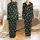 Bridesmaid & Bridal Satin Pajama Set: Forest Green Floral, Rose, Sage 'Bride' Script Short PJ Satin Pajamas Set - 1