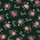 Bridesmaid & Bridal Satin Pajama Set: Forest Green Floral, Rose, Sage 'Bride' Script Short PJ Satin Pajamas Set - 4