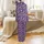 Custom Family Cat Photo Pajamas: Playful Lavender Kitten Face Print - Cozy Spandex Sleepwear Satin Pajamas Set - 3