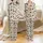 Women's Retro Cowgirl Pajamas: Hand-Drawn Bronc Rider & Saguaro Western Cotton PJs Satin Pajamas Set - 1