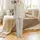 Personalized Bridesmaid & Bridal Sage Green Abstract Floral Satin Long Sleeve Sleep Set Satin Pajamas Set - 2