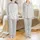 Women's Elegant Personalized French Toile Golden Retriever Satin Sleep Set, Custom Pet Name Satin Pajamas Set - 1