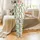 Family's Funny Pickle Christmas Pajamas: Cartoon Santa Hat, Reindeer Antler & Lights Pattern Satin Pajamas Set - 2