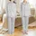 Children's Hand-Drawn Bear Heart Dot Star Sleepwear Design Satin Pajamas Set - 1